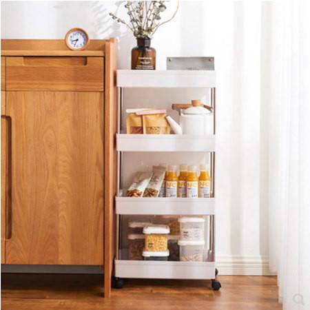 空間利用大師 可移動(dòng)四層置物架，打造整潔高效的廚房與衛(wèi)生間